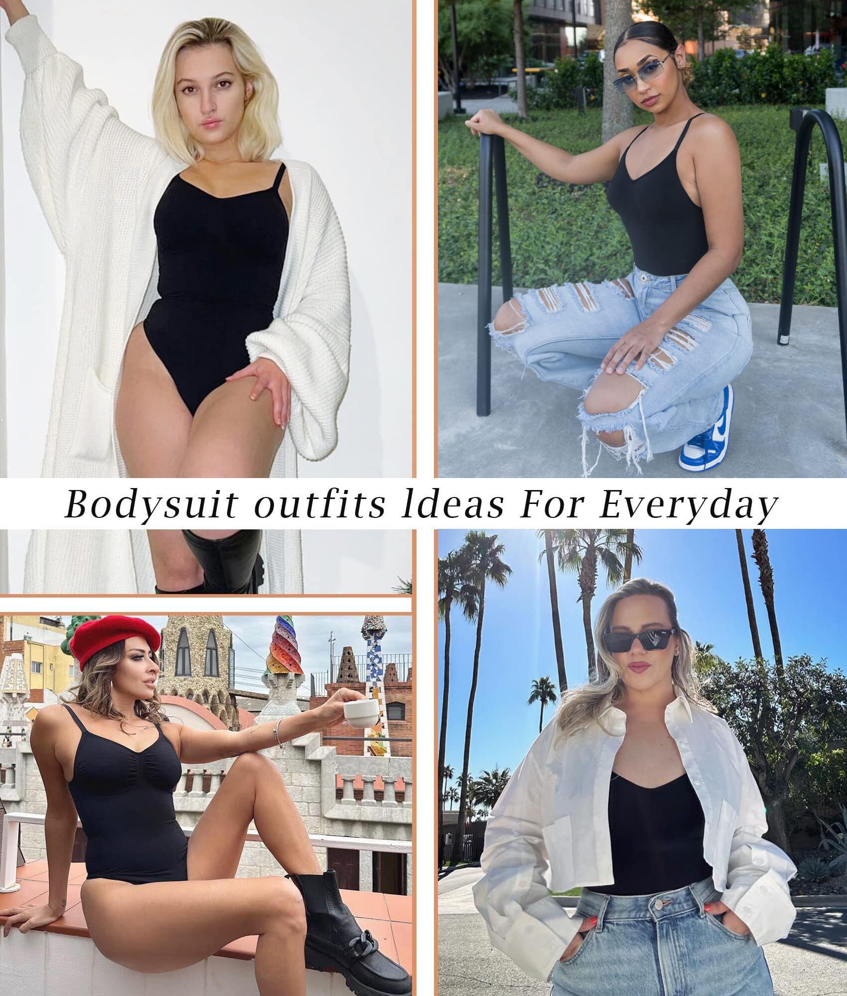Women's Tummy Control Shapewear Thong Bodysuit Seamless Waist Snatching Body Shaper